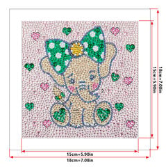 Жемчужная картина 5D Diamond Puzzle P64, 40х40 см ( 34X34cm ) цена и информация | Алмазная мозаика | pigu.lt