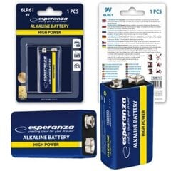 Батарейки Esperanza 6LR61 2 шт. цена и информация | Батарейки | pigu.lt