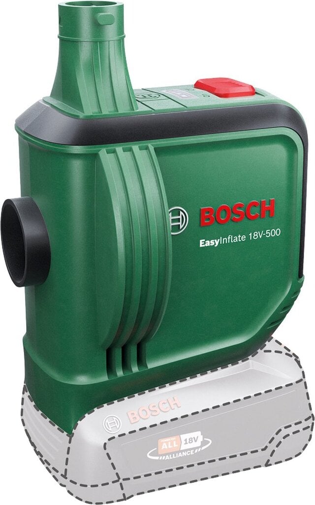 Akumuliatorinė oro pompa Bosch EasyInflate, 18V-500, 18 V kaina ir informacija | Kompresoriai | pigu.lt
