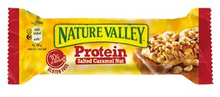 Batonėlis su sūdyta karamele Nature Valley Protein, 12x40g kaina ir informacija | Saldumynai | pigu.lt