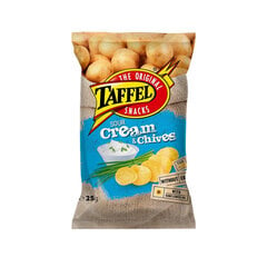 Bulvių traškučiai Taffel SourCream & Chives, 50x25 g kaina ir informacija | Užkandžiai, traškučiai | pigu.lt