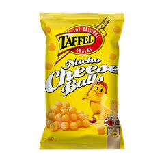 Kukurūzų traškučiai Taffel Nacho Cheese Balls, 28x60 g kaina ir informacija | Užkandžiai, traškučiai | pigu.lt