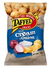 Bulvių traškučiai Taffel Cream & Onion, 18x130 g kaina ir informacija | Užkandžiai, traškučiai | pigu.lt