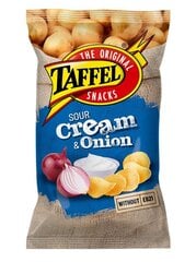 Bulvių traškučiai Taffel Cream & Onion, 18x180 g kaina ir informacija | Užkandžiai, traškučiai | pigu.lt