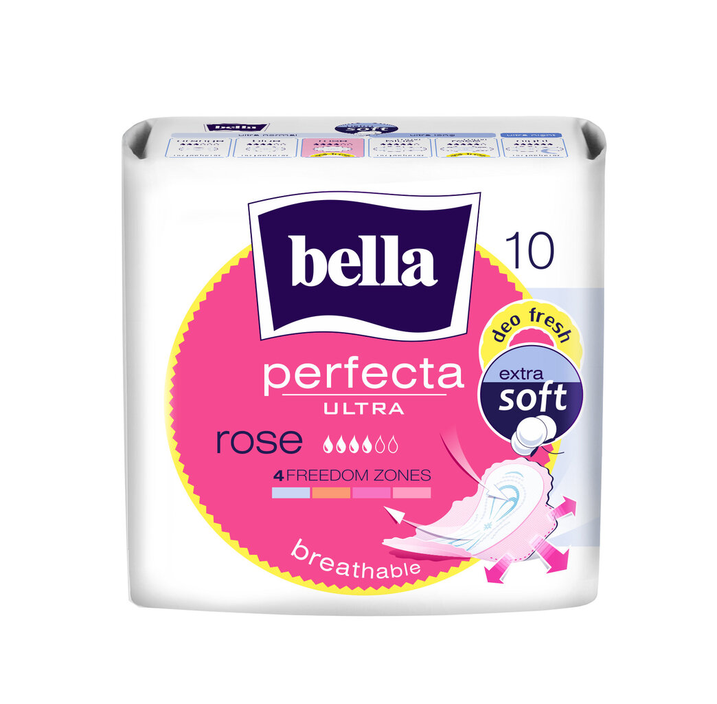 Higieniniai paketai Ultra Rose Bella Perfecta, 6 x 10vnt. цена и информация | Tamponai, higieniniai paketai, įklotai | pigu.lt