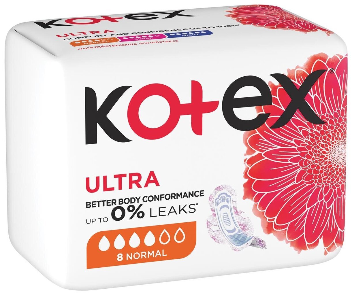 Higieniniai Paketai Kotex Normal, 12 x 8vnt. цена и информация | Tamponai, higieniniai paketai, įklotai | pigu.lt