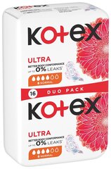 Higieniniai Paketai Normal Kotex, 8 x 16 vnt. цена и информация | Тампоны, гигиенические прокладки для критических дней, ежедневные прокладки | pigu.lt