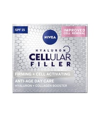 Dieninis kremas nuo raukšlių Nivea Cellular SPF15, 3 x 50 ml цена и информация | Кремы для лица | pigu.lt