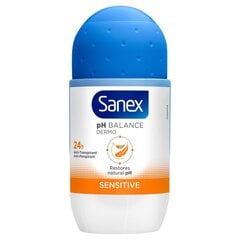 Rutulinis dezodorantas Sanex Dermo Sensitive, 6 x 50 ml kaina ir informacija | Dezodorantai | pigu.lt