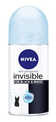Rutulinis dezodorantas moterims Nivea B&W Pure, 6 x 50 ml kaina ir informacija | Dezodorantai | pigu.lt