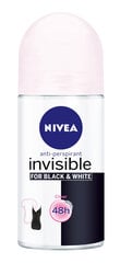 Rutulinis dezodorantas moterims Nivea B&W Clear, 6 x 50 ml kaina ir informacija | Dezodorantai | pigu.lt
