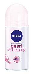 Rutulinis dezodorantas moterims Nivea Pearl&Beauty, 6 x 50 ml kaina ir informacija | Dezodorantai | pigu.lt