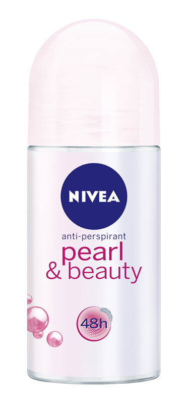 Rutulinis dezodorantas moterims Nivea Pearl&Beauty, 6 x 50 ml kaina ir informacija | Dezodorantai | pigu.lt