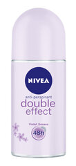 Rutulinis dezodorantas moterims Nivea Double Effect, 6 x 50 ml kaina ir informacija | Dezodorantai | pigu.lt