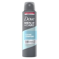 Мужчины Dove Clean Comfort Spray Deodorant Men, 150 мл, 6 набор упаковки цена и информация | Дезодоранты | pigu.lt