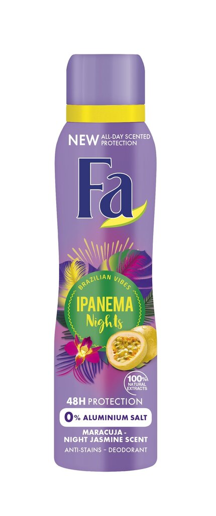 Purškiamas dezodorantas Fa Ipanema Nights, 3 x 150 ml цена и информация | Dezodorantai | pigu.lt