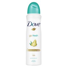 Purškiamas dezodorantas Dove Go Fresh Pear&Aloe, 150 ml, 6 pakuočių komplektas kaina ir informacija | Dezodorantai | pigu.lt