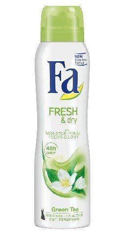 Purškiamas dezodorantas Fa Fresh&Dry Green Tea, 6 x 150 ml kaina ir informacija | Dezodorantai | pigu.lt