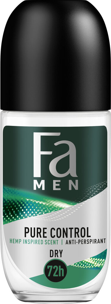 Rutulinis dezodorantas Fa Men Pure Control, 3 x 50 ml цена и информация | Dezodorantai | pigu.lt