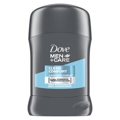 Dove Clean Comfort Мужской карандаш Dezo. 50 мл, 6 набор упаковки цена и информация | Дезодоранты | pigu.lt