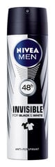 Purškiamas dezodorantas vyrams Nivea Men B&W Power, 6 x 150 ml kaina ir informacija | Dezodorantai | pigu.lt