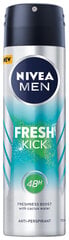 Purškiamas dezodorantas vyrams Nivea Men Cool Kick Fresh, 6 x 150 ml kaina ir informacija | Dezodorantai | pigu.lt
