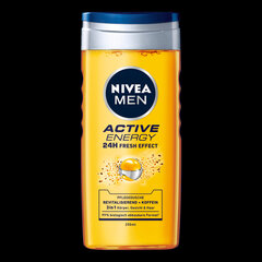 Dušo želė vyrams Nivea Men Active Energy, 6 x 250 ml цена и информация | Масла, гели для душа | pigu.lt