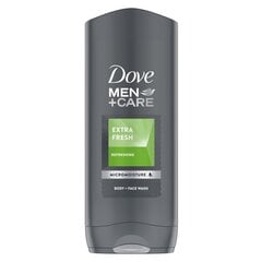 Dove Men Extra Fresh Shount Gel, 400 мл, 6 набор упаковки цена и информация | Масла, гели для душа | pigu.lt