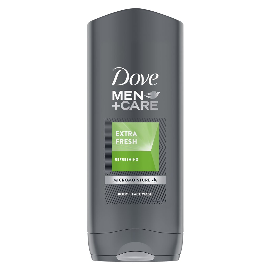 Dušo želė Dove Men Extra Fresh, 6 x 400 ml цена и информация | Dušo želė, aliejai | pigu.lt