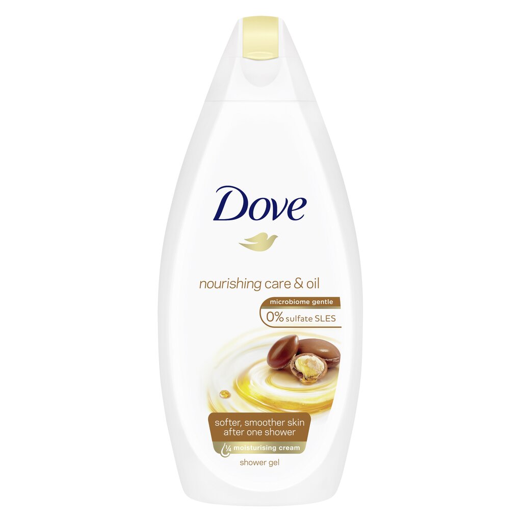 Dušo želė Dove Nourishing Care & Oil, 6 x 500 ml kaina ir informacija | Dušo želė, aliejai | pigu.lt