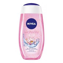 Nivea Oil&Water Lily Dušo želė 250ml , 6 pakuočių komplektas kaina ir informacija | Dušo želė, aliejai | pigu.lt