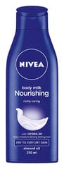 Nivea Nourisshing Body Milk для сухой кожи тела 250 мл, 6 упаковочных наборов цена и информация | Кремы, лосьоны для тела | pigu.lt