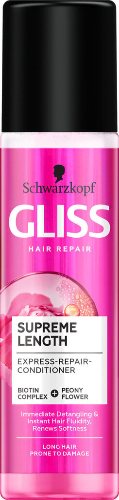 Purškiamas kondicionierius Gliss Kur Supreme Length Express repair, 6 x 200 ml kaina ir informacija | Balzamai, kondicionieriai | pigu.lt