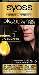 Syoss Intense Diration Hair Cream, 2-10 черный коричневый, 3 упаковочного набора цена и информация | Краска для волос | pigu.lt