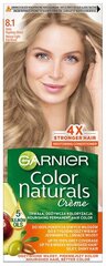 Plaukų dažai Garnier Color Naturals 8, 1 pelenų blondo, 3 vnt. kaina ir informacija | Plaukų dažai | pigu.lt