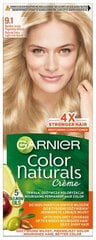 Plaukų dažai Garnier Color Naturals 9, 1 ypač pelenų blondo, 3 vnt. kaina ir informacija | Plaukų dažai | pigu.lt