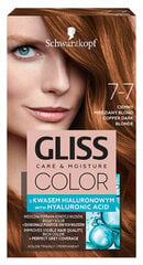 Plaukų dažai Gliss Color 7-7 Smėlinis varis, 3 vnt. kaina ir informacija | Plaukų dažai | pigu.lt