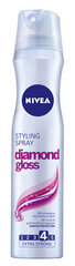 Plaukų lakas Nivea Diamond Gloss, 6 x 250 ml цена и информация | Средства для укладки волос | pigu.lt