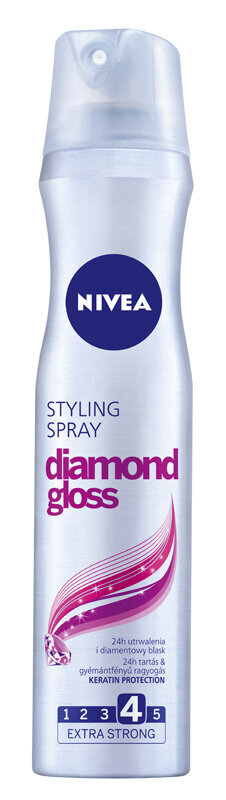 Plaukų lakas Nivea Diamond Gloss, 6 x 250 ml kaina ir informacija | Plaukų formavimo priemonės | pigu.lt