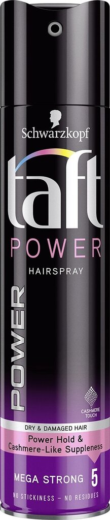 Plaukų lakas Taft Power Cashmere, 5 x 250 ml kaina ir informacija | Plaukų formavimo priemonės | pigu.lt