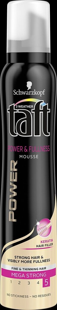 Plaukų putos Taft Power &Fullness, 3 x 200 ml kaina ir informacija | Plaukų formavimo priemonės | pigu.lt
