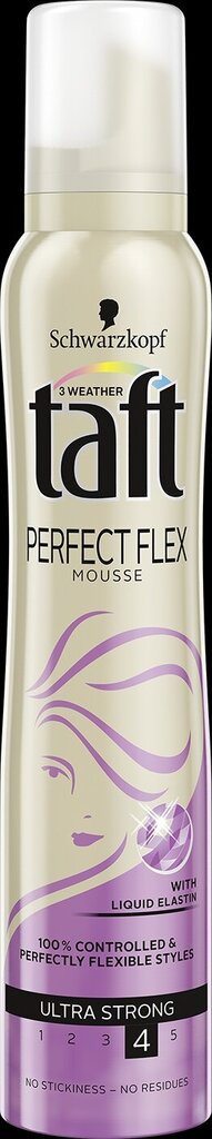 Plaukų putos Taft Perfect Flex, 3 x 200 ml цена и информация | Plaukų formavimo priemonės | pigu.lt