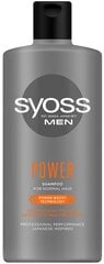 Syoss Men Power Shampoo 440ML, 6 набор упаковки цена и информация | Шампуни | pigu.lt