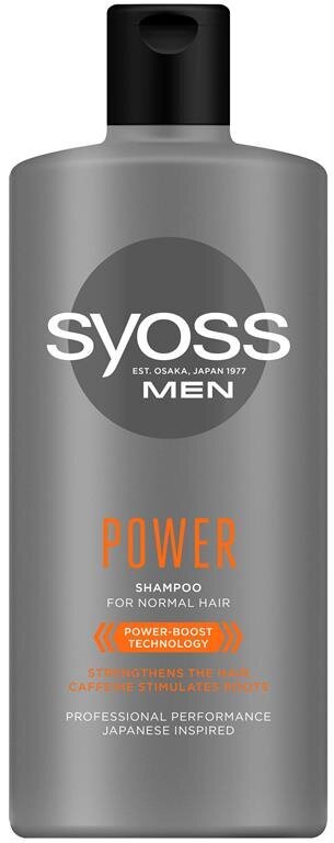 Šampūnas Syoss Men Power, 6 x 440 ml kaina ir informacija | Šampūnai | pigu.lt