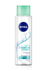 Valomasis micelinis šampūnas Nivea Micellar, 6 x 400 ml kaina ir informacija | Šampūnai | pigu.lt