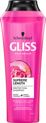 Šampūnas Gliss Kur Supreme Lenght, 6 x 250 ml kaina ir informacija | Šampūnai | pigu.lt