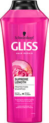 Šampūnas Gliss Kur Supreme Lenght, 6 x 400 ml kaina ir informacija | Šampūnai | pigu.lt