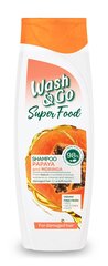 Šampūnas Wash&Go su papaja ir moringa, 3 x 400 ml kaina ir informacija | Wash & Go Kvepalai, kosmetika | pigu.lt