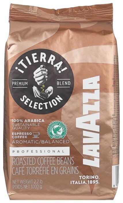 Kavos pupelės Lavazza Tierra Selection 1kg kaina ir informacija | Kava, kakava | pigu.lt