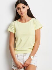 Marškinėliai moterims Factory Price, geltoni цена и информация | Женские футболки | pigu.lt